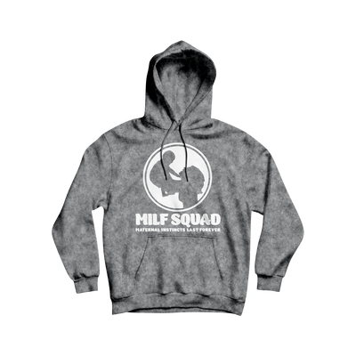 MILFSQUAD “Maternal Instincts Last Forever” Hoodie – Storm Gray Edition