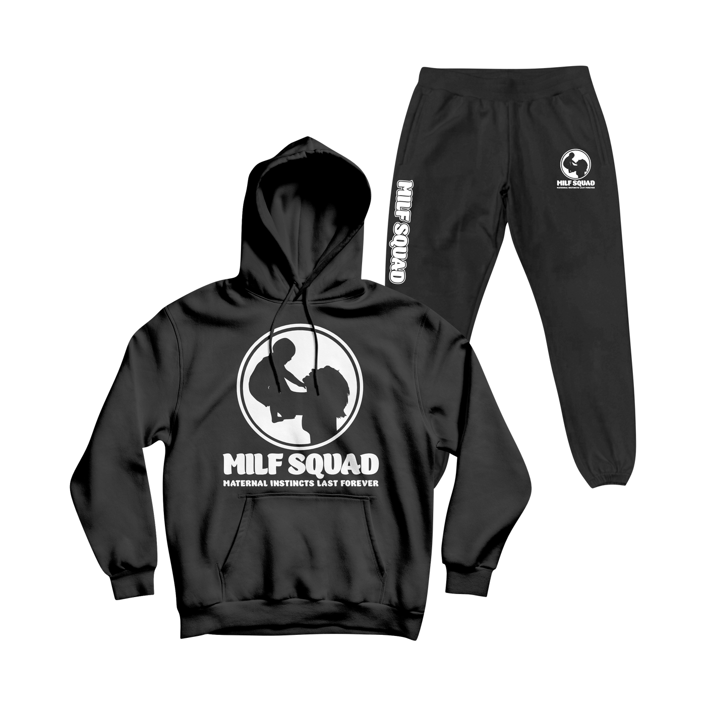 MILFSQUAD Midnight Black Sweatsuit
