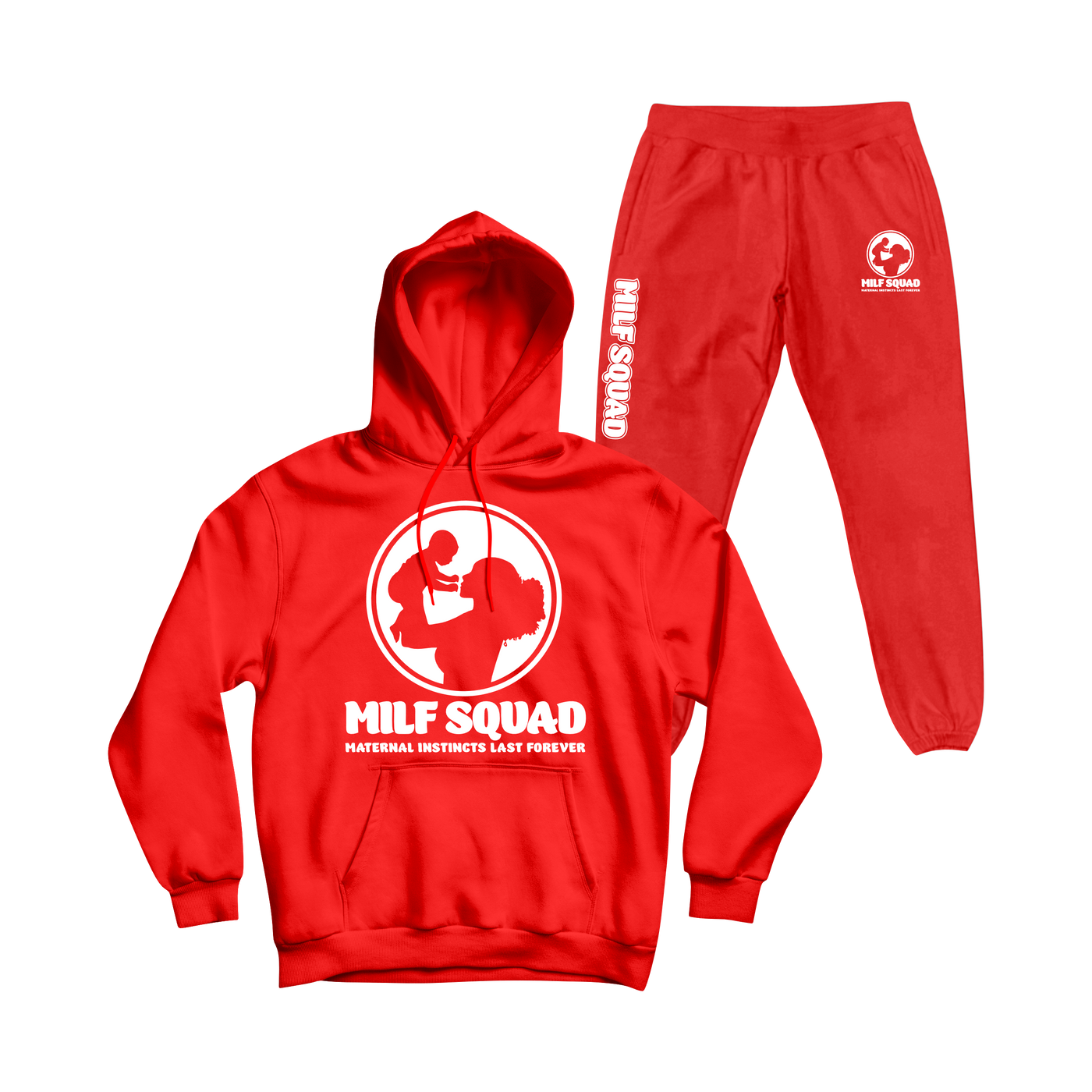 MILFSQUAD Signature Sweatsuit – Red Edition