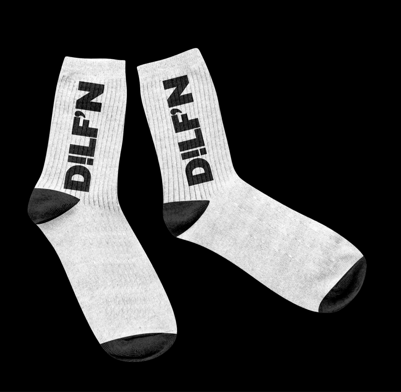 DILF’N Contrast Crew Socks – Bold Style, Ultimate Comfort