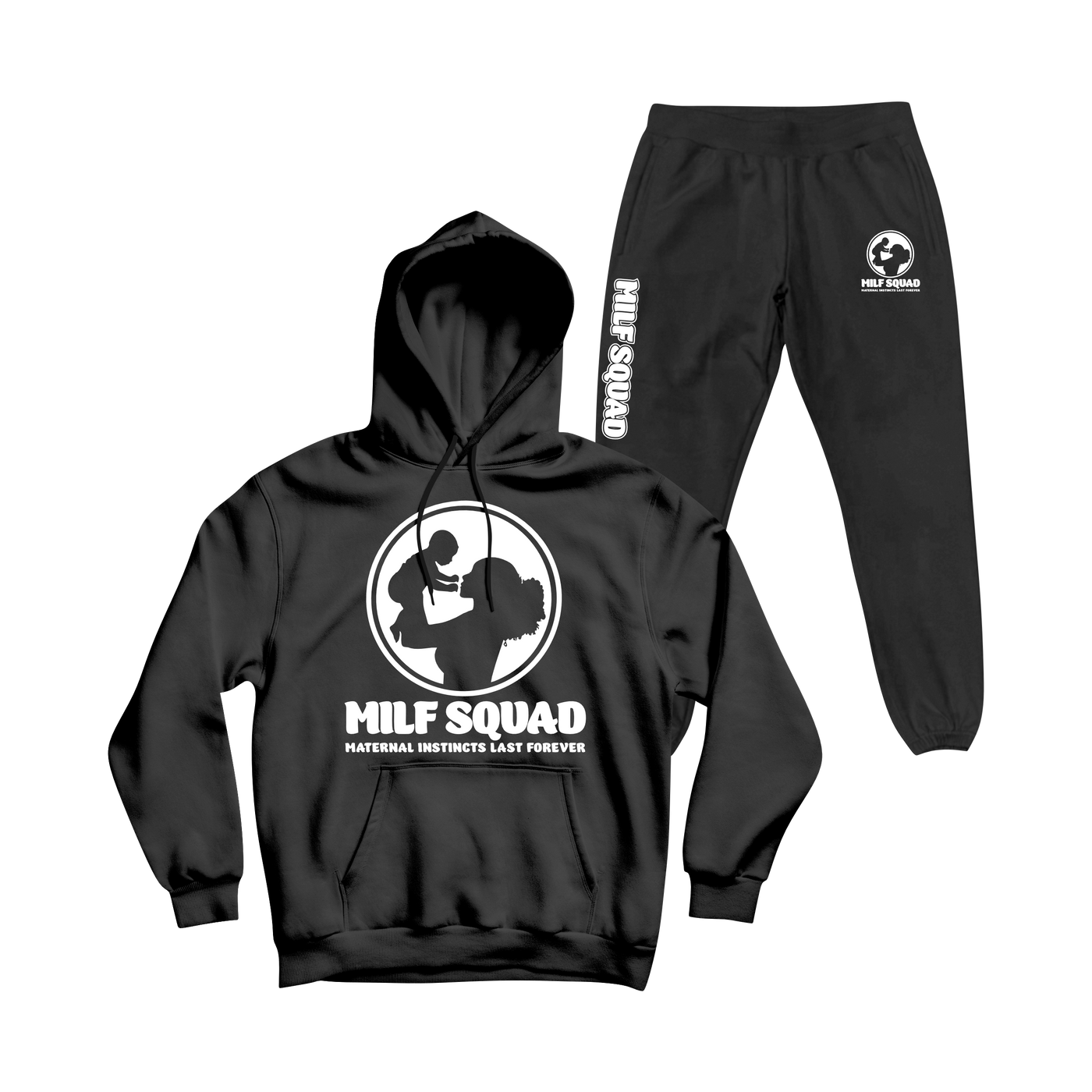 MILFSQUAD Midnight Black Sweatsuit
